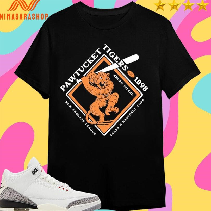 Pawtucket Tigers Est 1898 Rhode Island New England League Class B Baseball Club Shirts