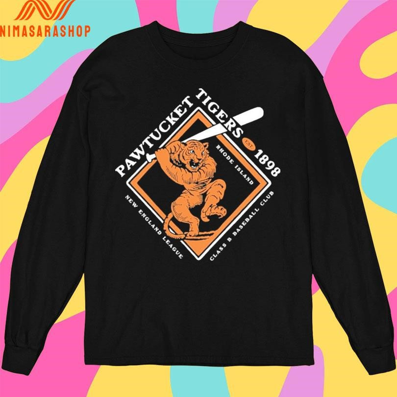 Pawtucket Tigers Est 1898 Rhode Island New England League Class B Baseball Club Shirts