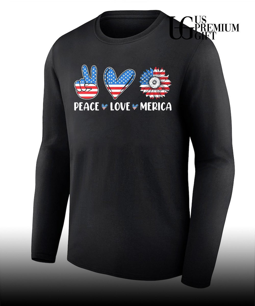Peace Love Merica 4th of July 2026 shirt