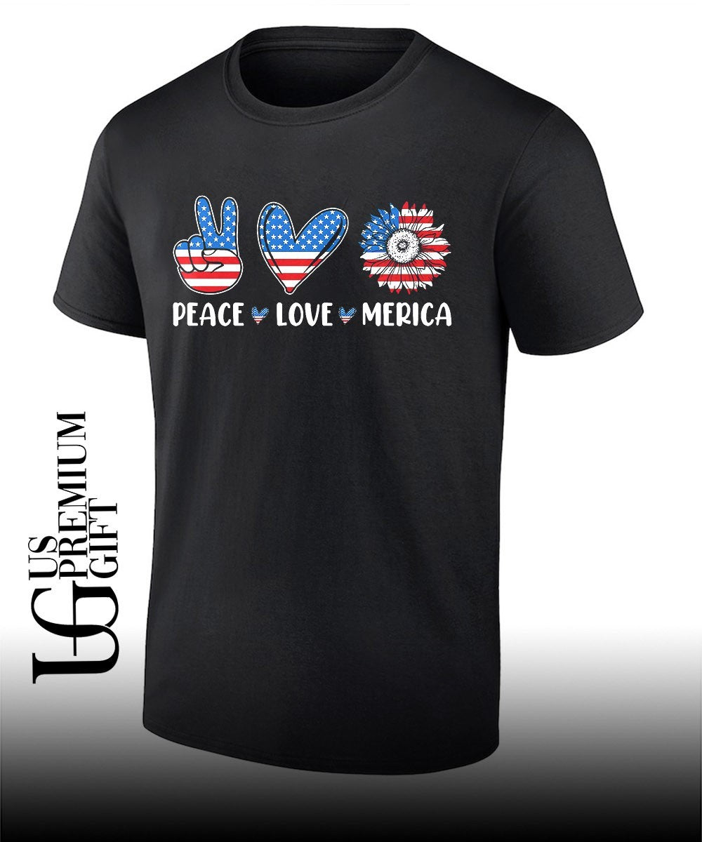 Peace Love Merica 4th of July 2026 shirt