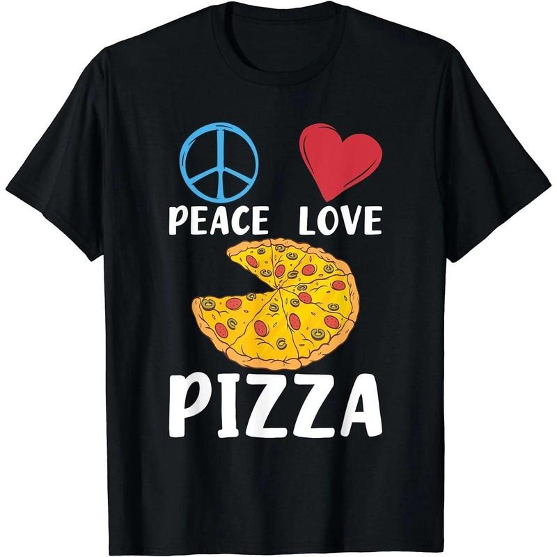 Peace Love Pizza Snack Pizzalove Pizza T-Shirt Hoodie, Sweatshirt | UrbanDripWear.com
