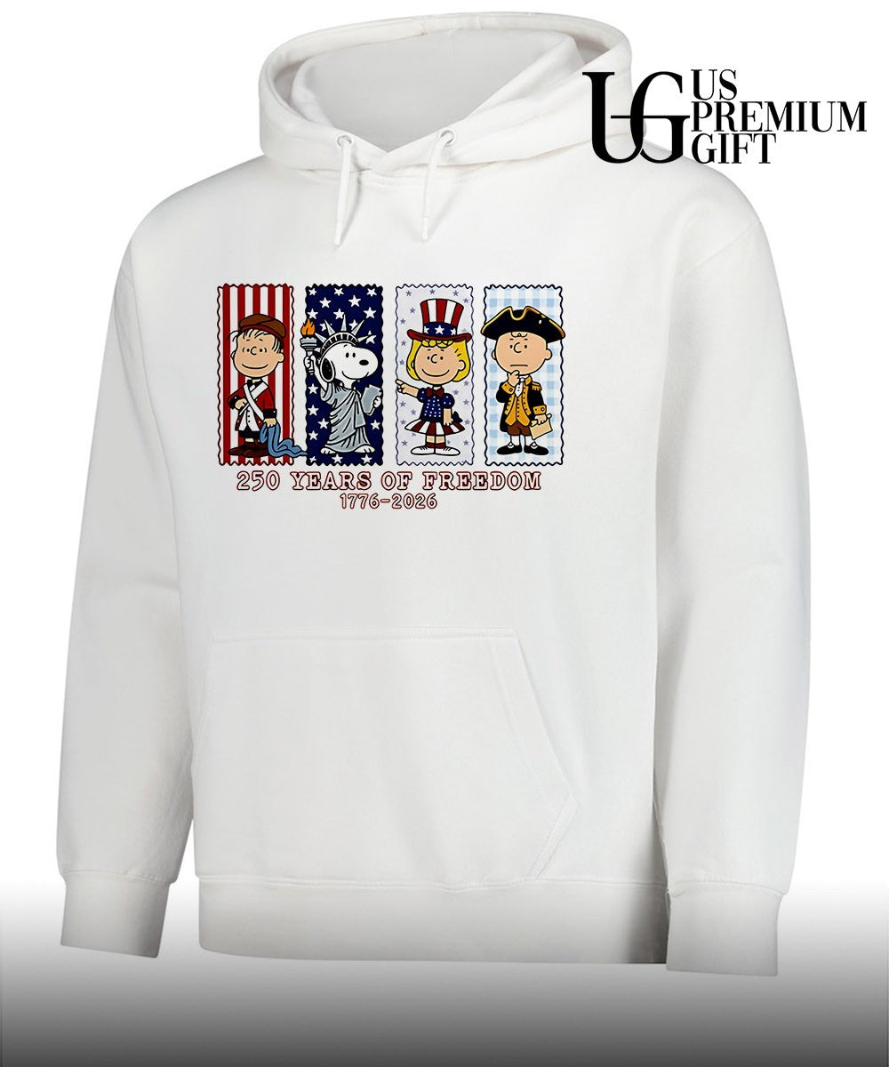 Peanuts 250 years of freedom America 1776-2026 shirt