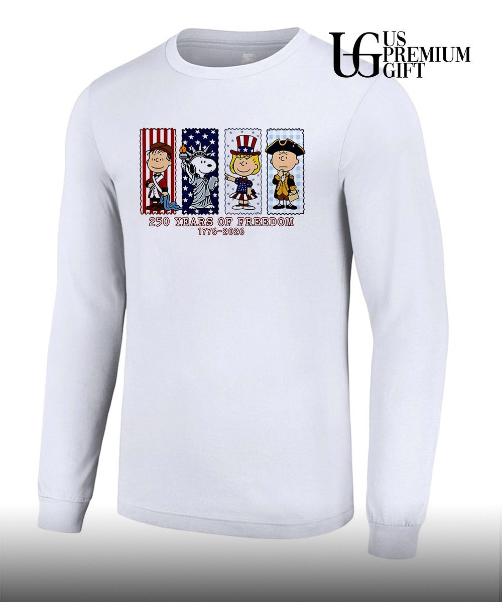 Peanuts 250 years of freedom America 1776-2026 shirt