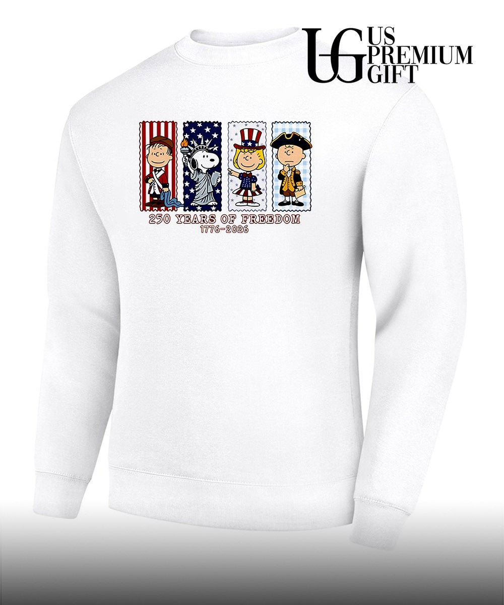 Peanuts 250 years of freedom America 1776-2026 shirt