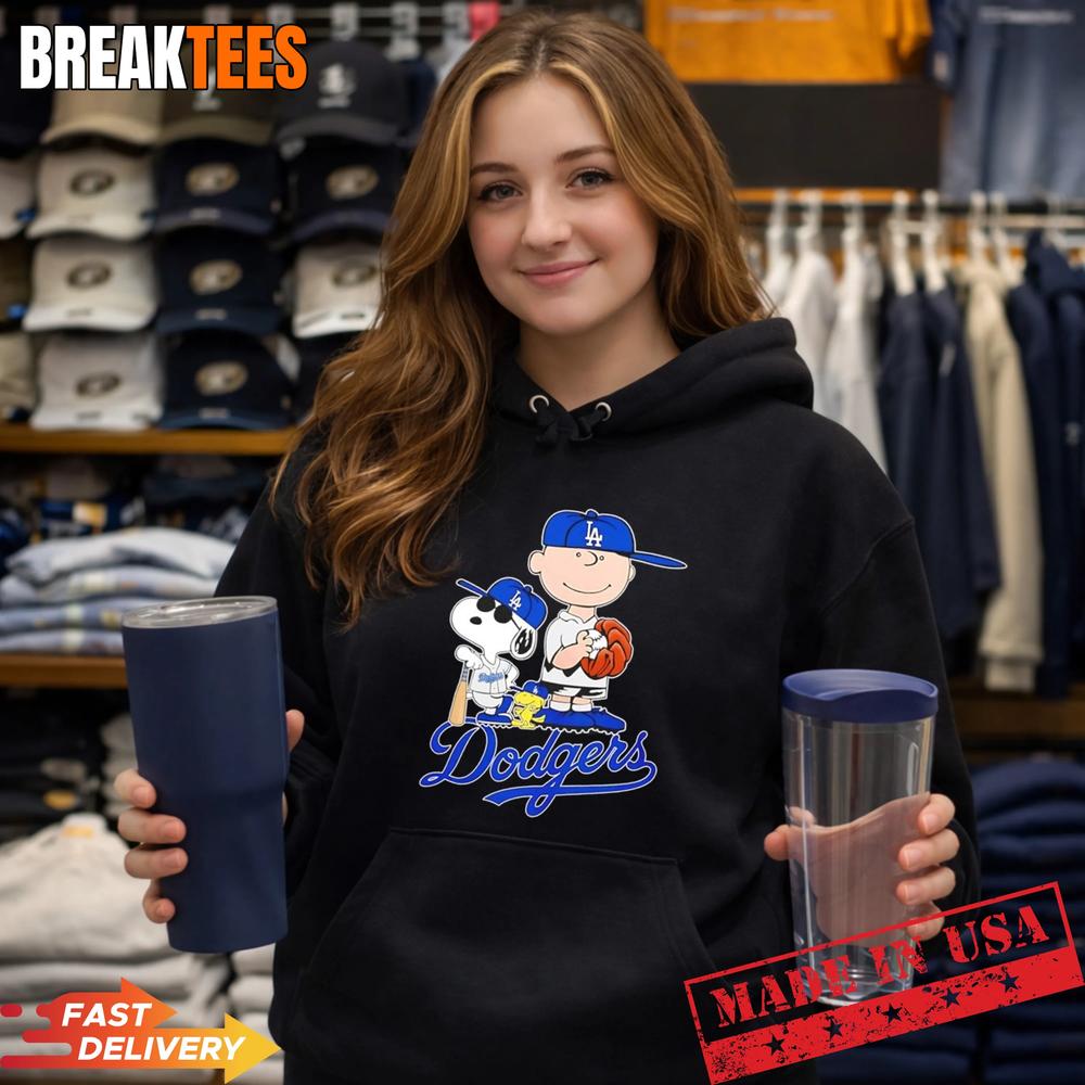 Peanuts characters x Los Angeles Dodgers MLB 2026 cartoon Shirt