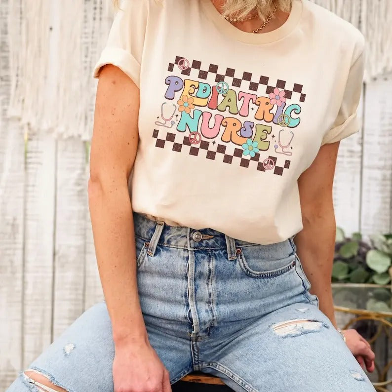 Pediatric Nurse Shirt, Pediatric Nurse Gift, Peds Nurse Shirt, Cute Nurse Shirt,PICU Pediatric Nurse Gift Tee,Gift For...
