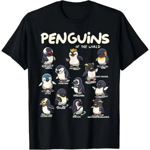 Penguin Penguins Animals of the World Penguin Lovers T-Shirt Made in USA Hoodie, Sweatshirt | UrbanDripWear.com