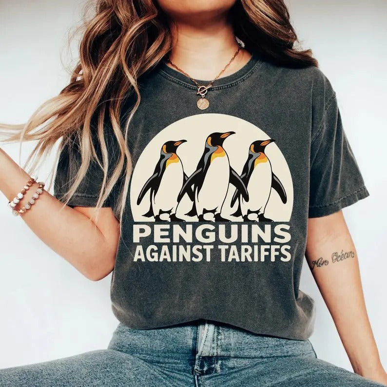 Penguins Against Tariffs Shirt Funny Tshirt FDT Shirt Hoodie, Sweatshirt | UrbanDripWear.com
