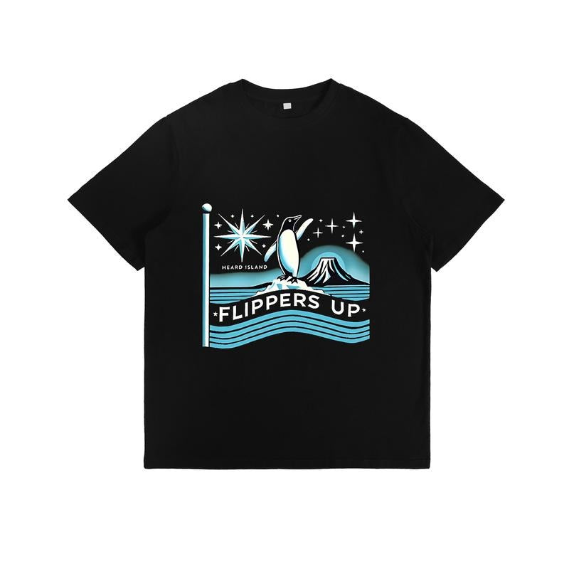 Penguins Flippers Up Shirt, Funny Tariffs Anti Trump TshirtSubtle FDT Shirt Resistance Protest Tee Heard lsland Tee...