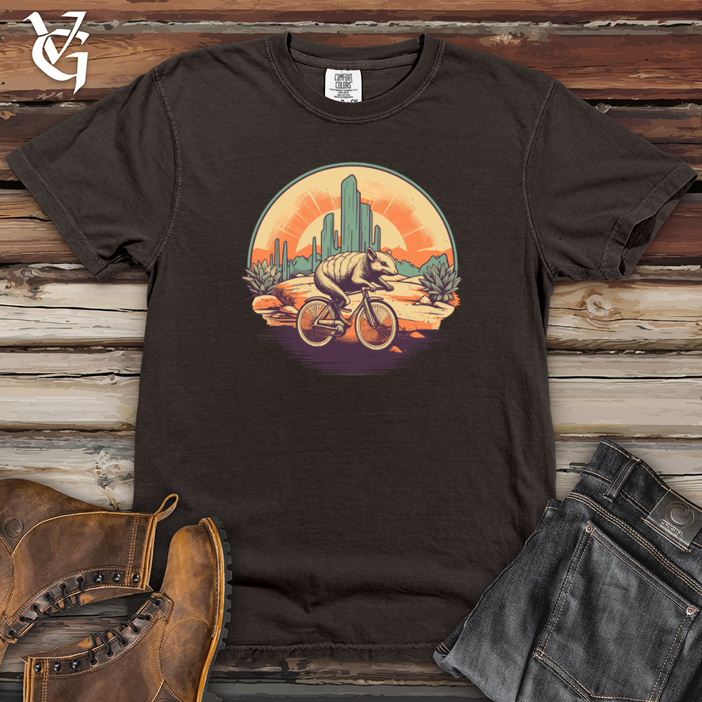 Armadillo Pedal Power Scenic Ride Heavy Cotton Comfort Colors Tee