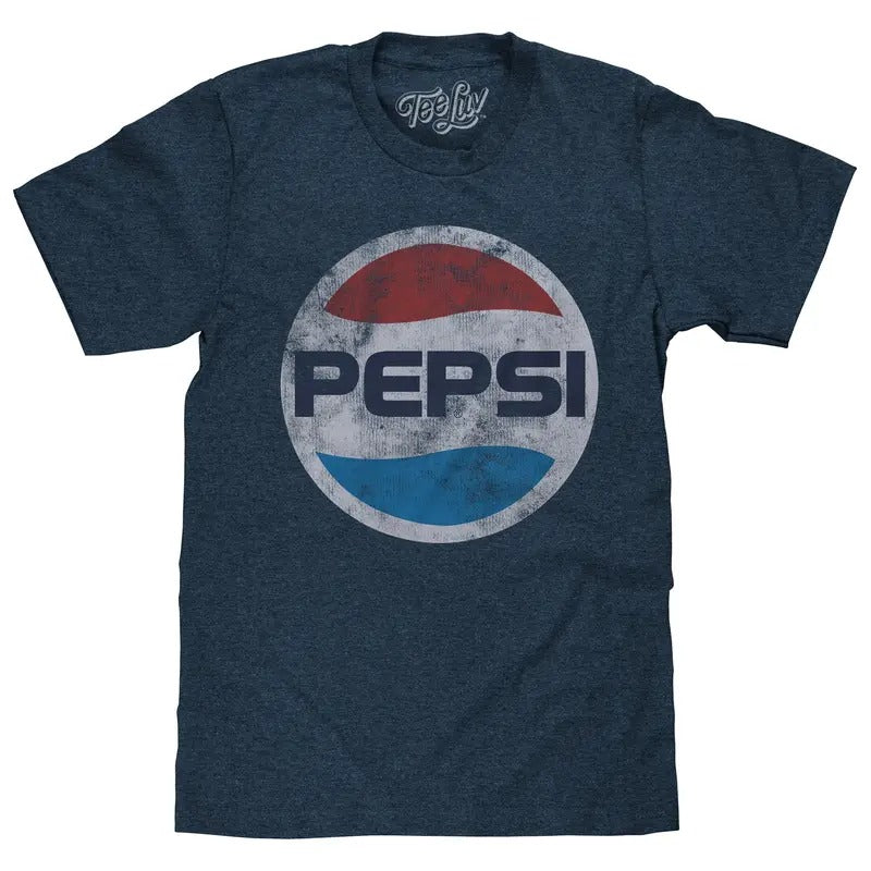 Pepsi Classic Logo T-Shirt - Navy Hoodie, Sweatshirt | UrbanDripWear.com