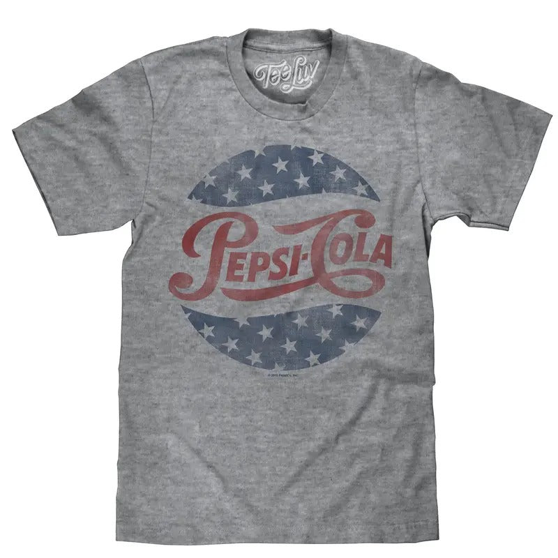 Pepsi Cola Stars T-Shirt - Gray Hoodie, Sweatshirt | UrbanDripWear.com