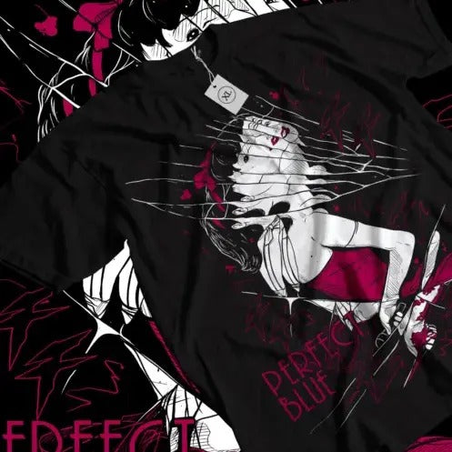 Perfect Blue T-shirt Mima Kirigoe Girl Anime Manga Japanese Gift Shirt All Size Hoodie, Sweatshirt | UrbanDripWear.com