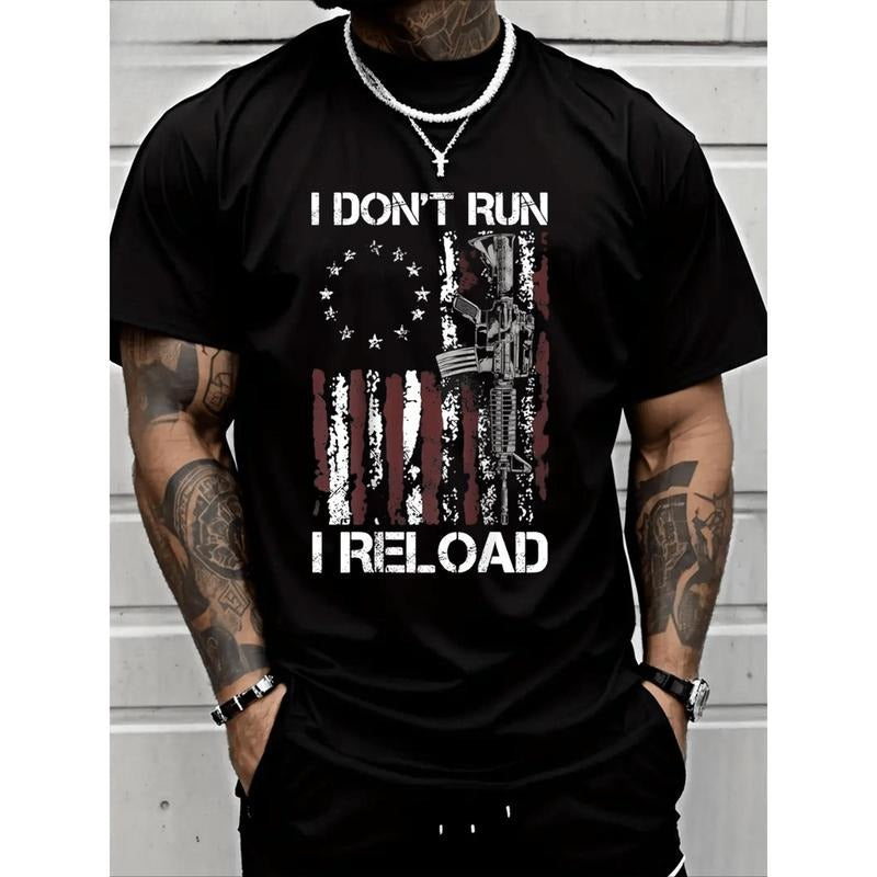 Personalized I Don't Run I Reload T-Shirt Heavy Cotton T Shirt Made in USA Hoodie, Sweatshirt | UrbanDripWear.com