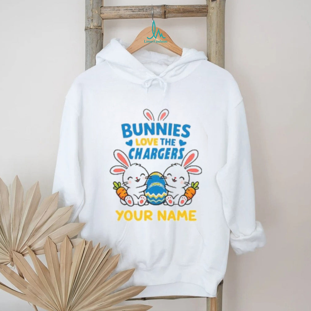 Personalized Los Angeles Chargers Easter Bunny T Shirt