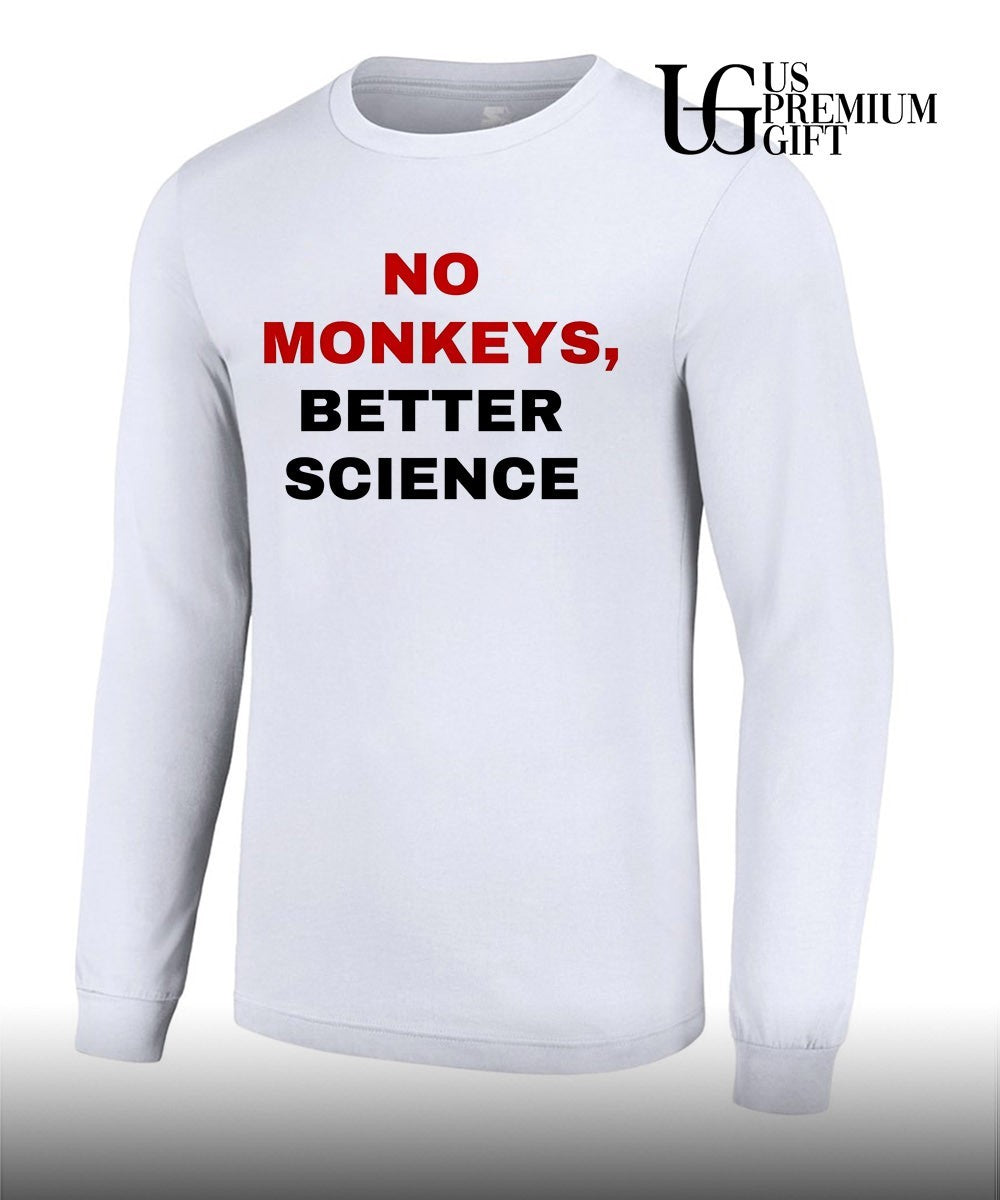 Peta No Monkeys Better Science shirt