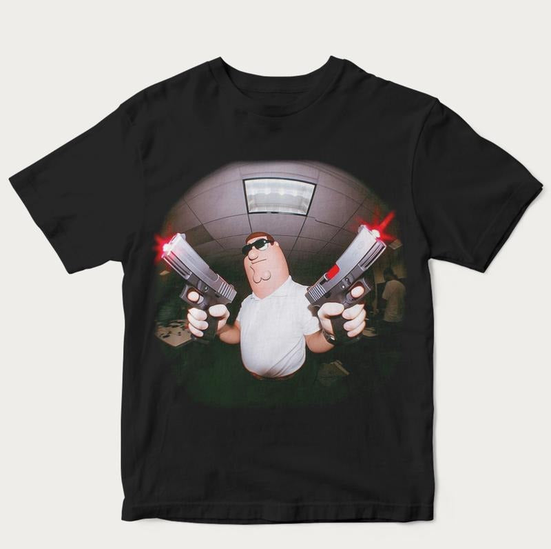 Peter Griffin Meme 90s Graphic Tee, Funny Shirt, Unisex Cotton Crewneck T-Shirt
