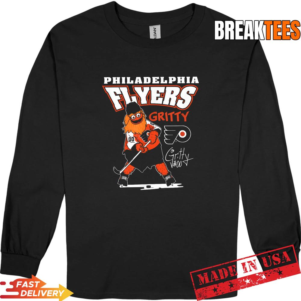 Philadelphia Flyers Gritty Mascot Signature NHL Licensed Shirt