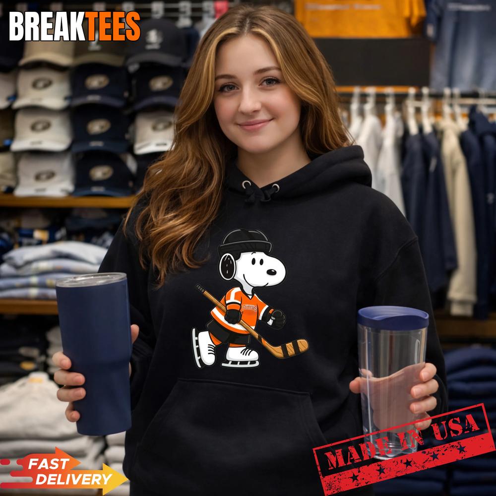 Philadelphia Flyers-Snoopy Hockey Beagle T-Shirt