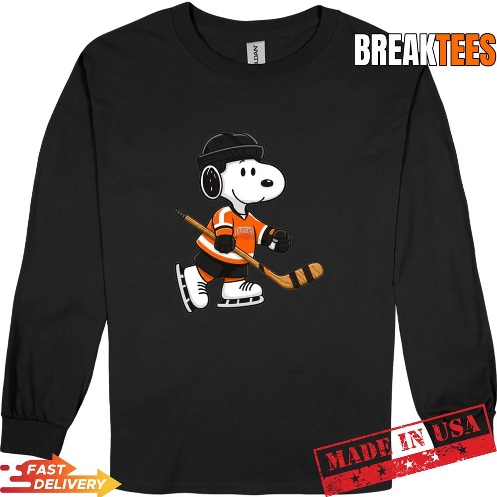 Philadelphia Flyers-Snoopy Hockey Beagle T-Shirt
