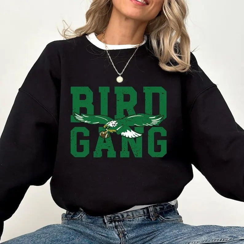 Philadelphia Football Sweatshirt, Sundays are for the Birds, Bird Gang Outfit, Game Day Tshirt Hoodie | UrbanDripWear.com