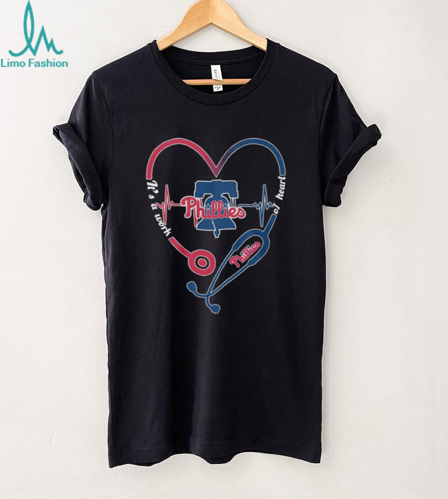Philadelphia Phillies Nurse Heartbeat Stethoscope Sports T Shirt
