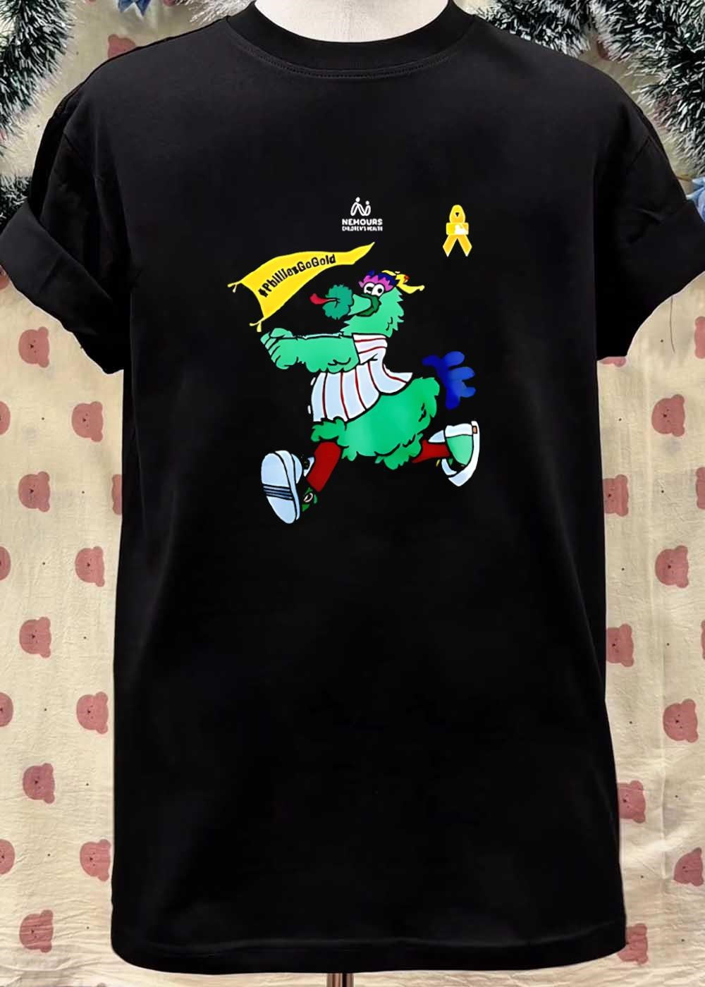 Phillies Go Gold Nemours Children’s Health Mascot shirt