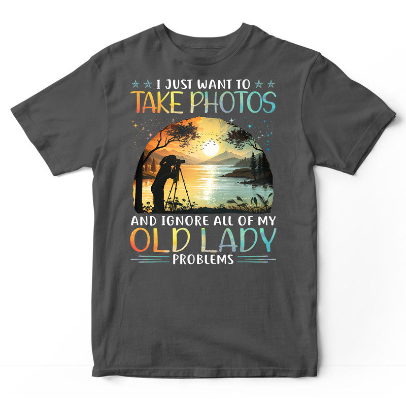 Photographing Old Lady Problems T-Shirt PSA022