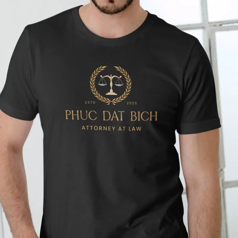Phuc Dat Attorney at Law Funny T Shirt, Unisex Cotton Menswear Soft Hoodie, Sweatshirt | UrbanDripWear.com
