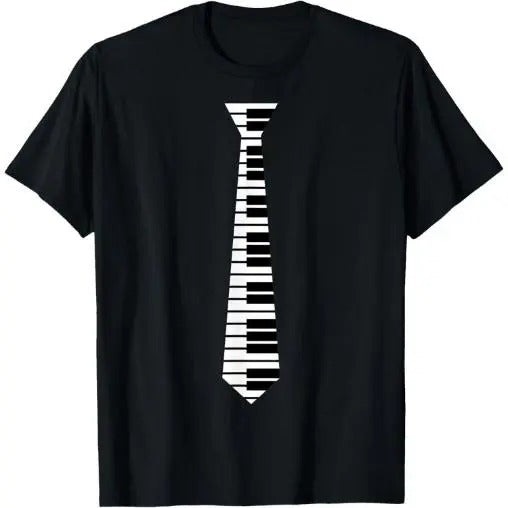 Piano Neck Tie Funny Humorous Keyboard Music Player Fun Gift T-Shirt Made in USA Hoodie, Sweatshirt | UrbanDripWear.com