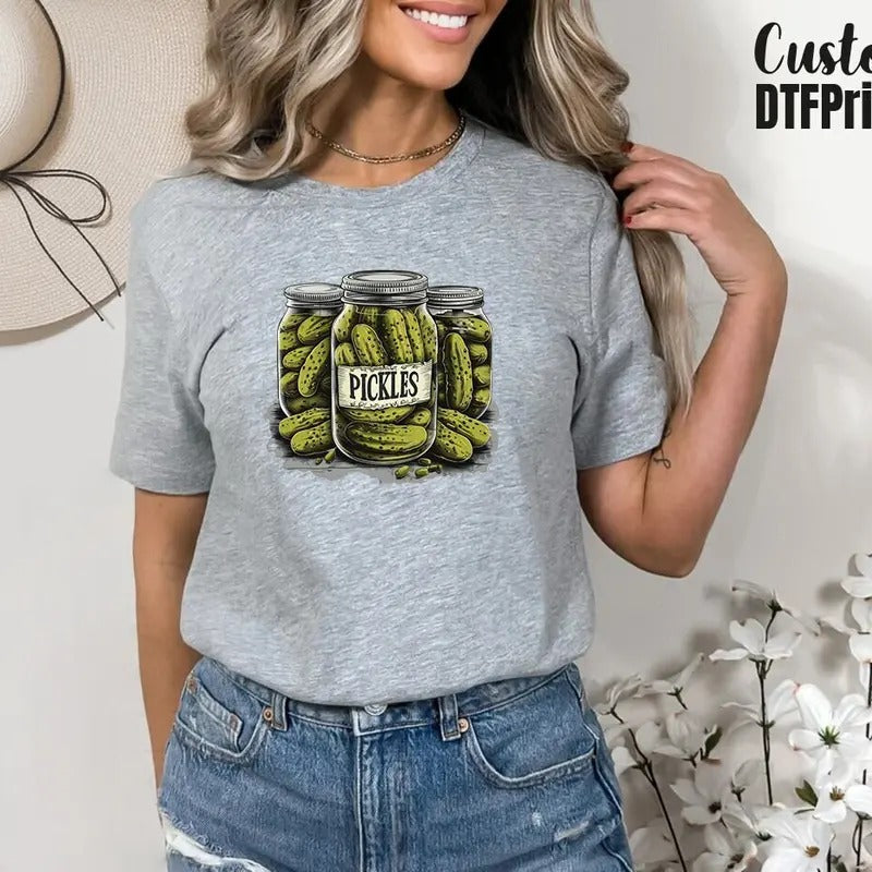 Pickles Tshirt Vegan Clothing Pickle Lovers Gift Shirt Fall Season Shirt Canned Pickle Tee Homemade Pickle Tee Canning...