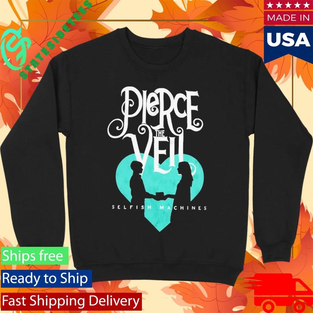 Pierce The Veil Selfish Machines Logo Heart Stack Shirt
