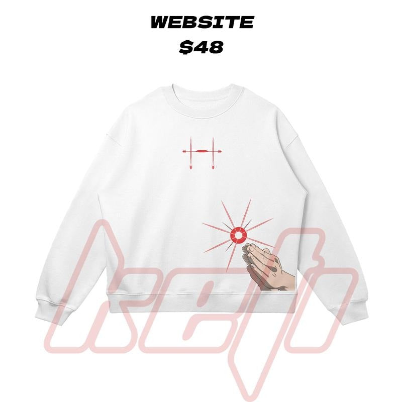 'Piercing Blood' Choso Heavyweight Oversized Sweatshirt Casual Crewneck JuJutsu Kaisen T-Shirts, Hoodie | UrbanDripWear.com