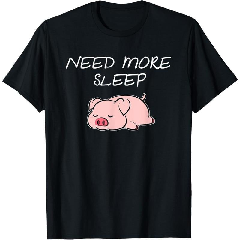 Pig Need more Sleep Pajama for Bedtime T-Shirt made in usa Hoodie, Sweatshirt | UrbanDripWear.com
