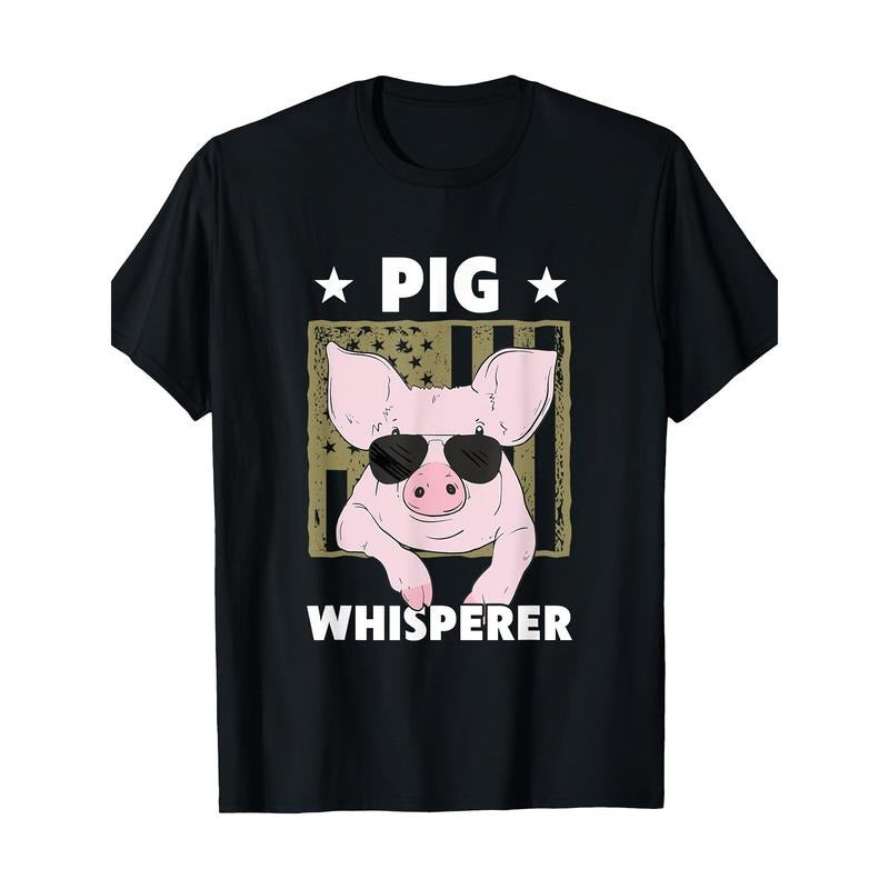 Pig Whisperer Funny Pig Design Hog Farmer T-Shirt100% Cotton  made in usa T-Shirts, Hoodie, Sweatshirt | UrbanDripWear.com