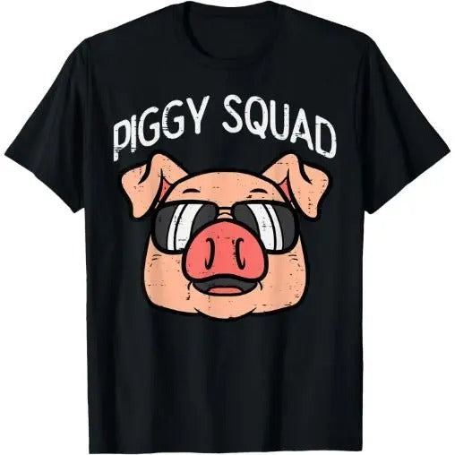 Piggy Squad Funny Pig Farmer Hog Farm Animal Men T-Shirt Made in USA Hoodie, Sweatshirt | UrbanDripWear.com