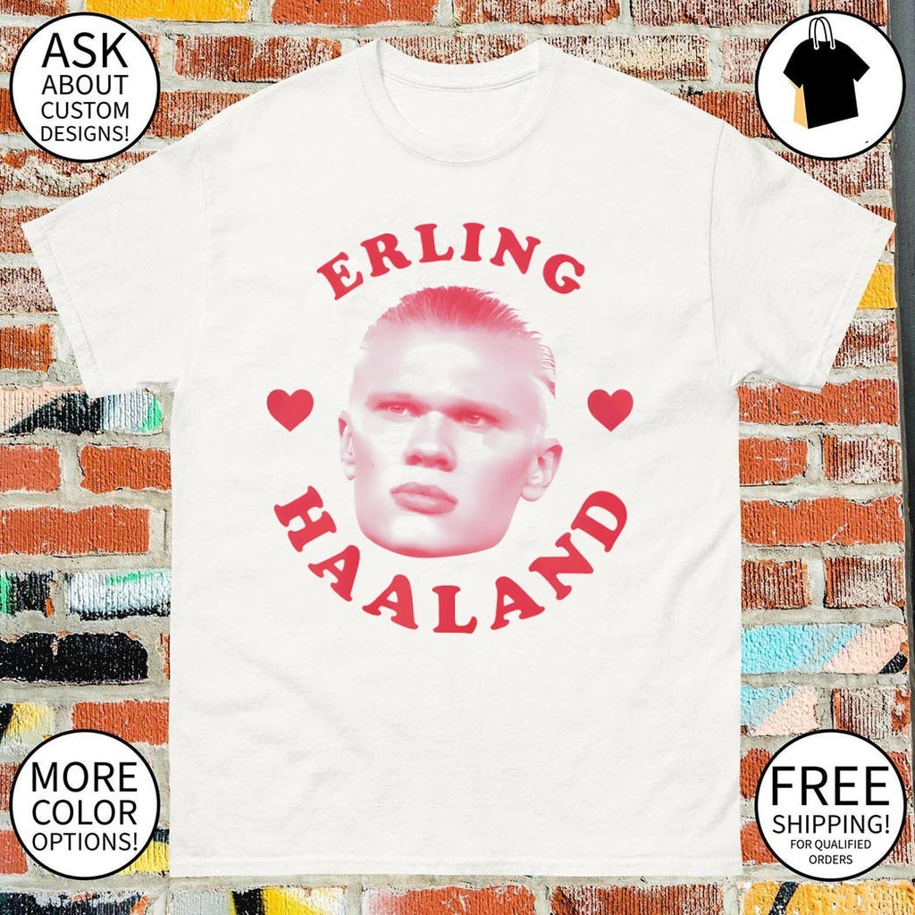 Pink Erling Haaland Norway Football World Cup 2026 Player Ringer shirt