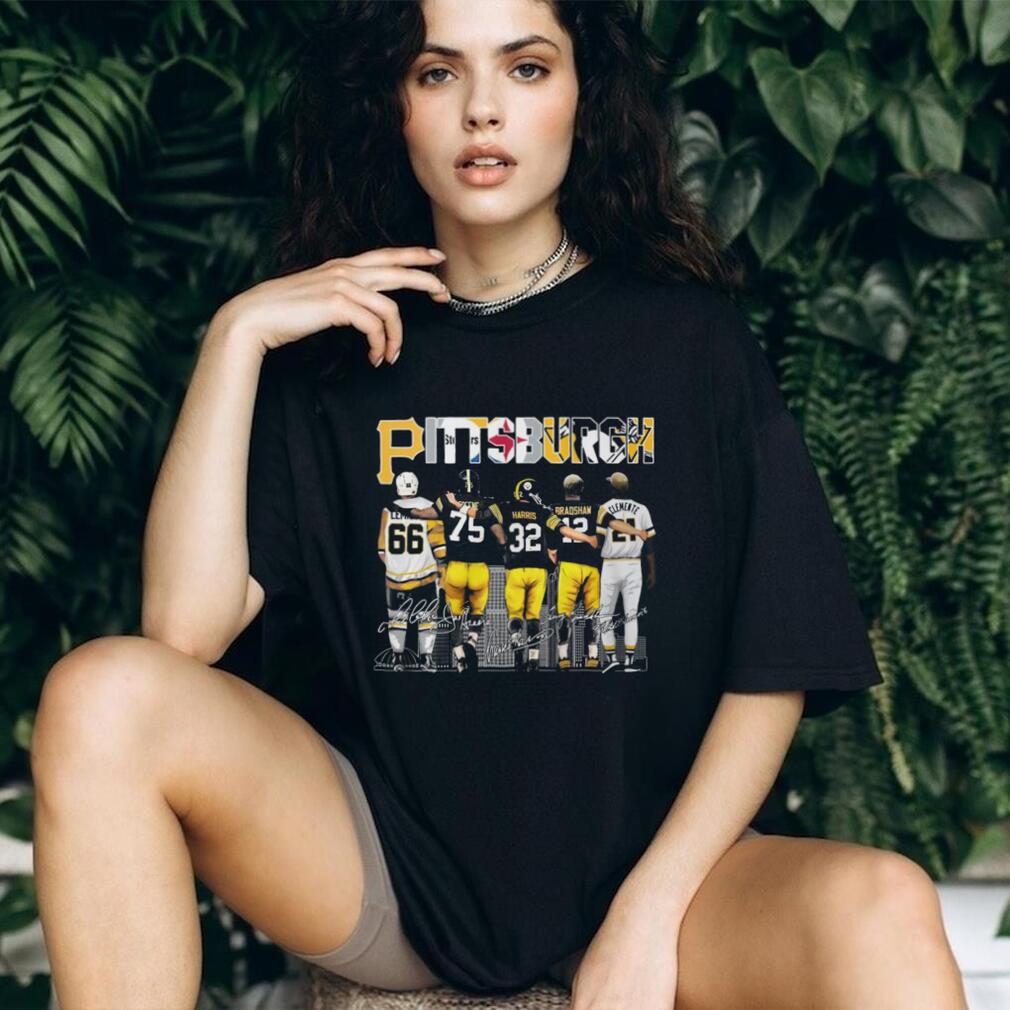 Pittsburgh City Of Champions Legends Lemieux Greene Harris Bradshaw Clemente T Shirt