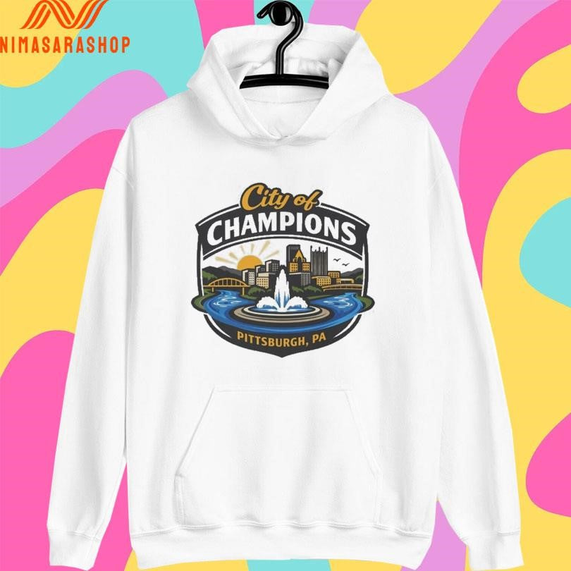 Pittsburgh City Of Champions Pittsburgh Pa Skyline Fountain Pitt Shirts