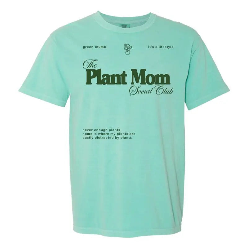 'Plant Mom Social Club' T-Shirt Hoodie, Sweatshirt | UrbanDripWear.com