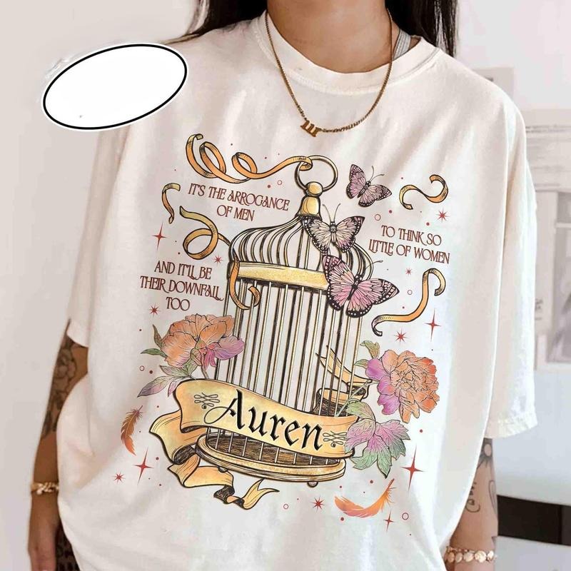 Plated PrisonerShirt For Fan, Auren Goldfinch T Shirt, Gold Cage Tee, Gift For Book Lover, Bookish Shirt P30E8 Hoodie,...