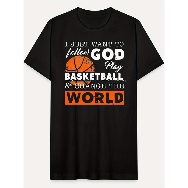 Play Basketball Shirt-2286 Funny Men's Short Sleeve Graphic T-shirt Collection Black made in usa Hoodie, Sweatshirt