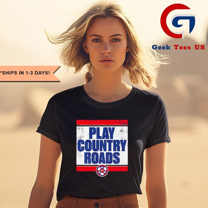 Play Country Roads USA Soccer 2026 T-shirt