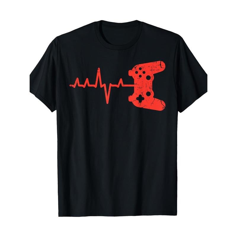 Player Heart Game Controller Video game 100% cotton T-shirt Made in USA Hoodie, Sweatshirt | UrbanDripWear.com