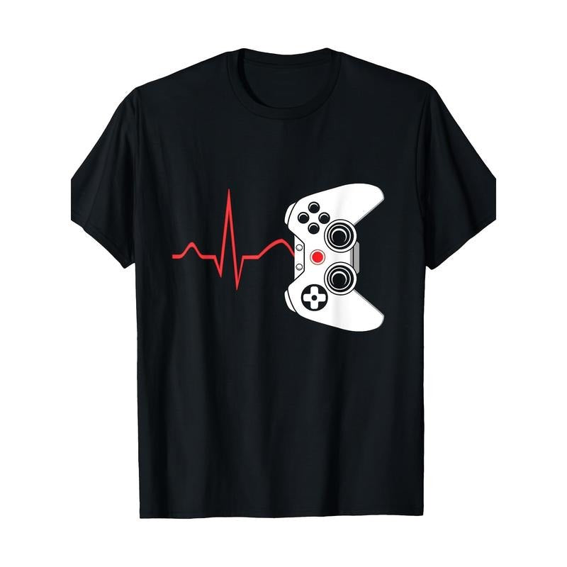 Player heartbeat video game 100% cotton T-shirt Made in USA Hoodie, Sweatshirt | UrbanDripWear.com