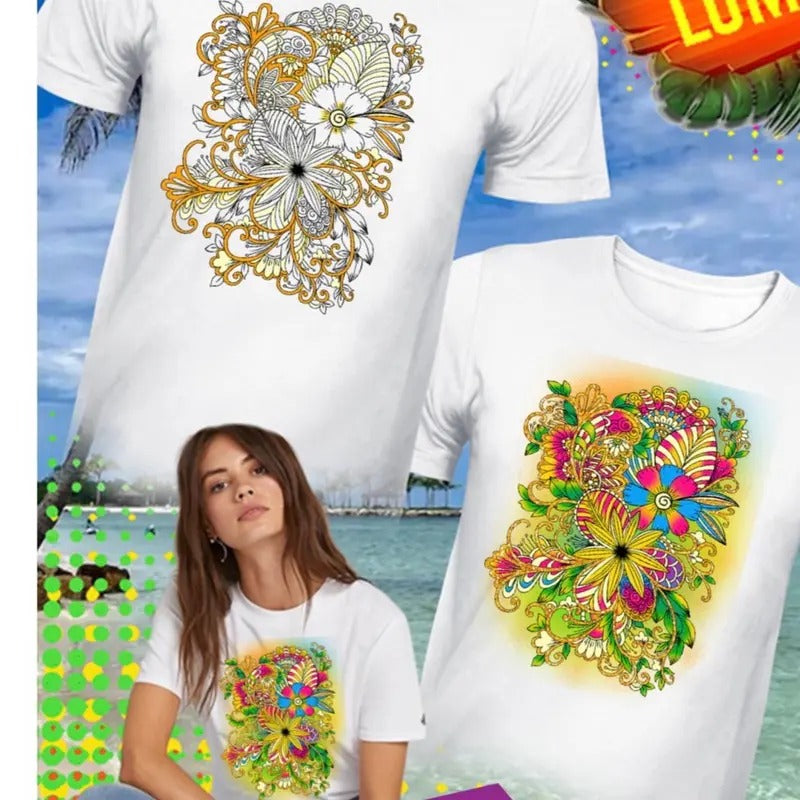 Playera flores T-shirt Hoodie, Sweatshirt | UrbanDripWear.com