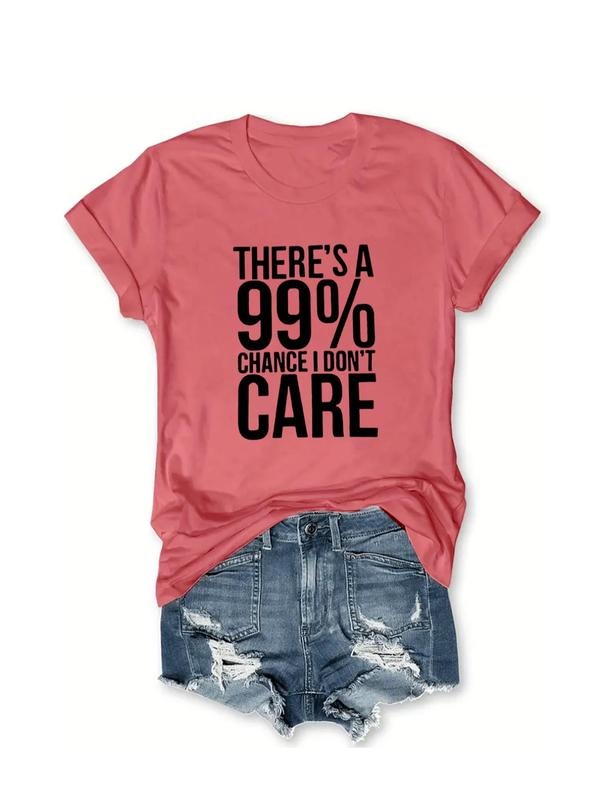 Plus Size Letter Print Round Neck Tee, Fashion Short Sleeve T-Shirt for Daily Outdoor Wear, Women Plus Clothing for...