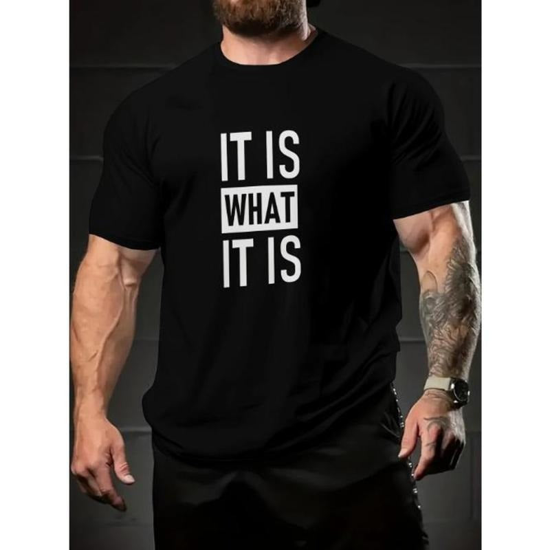 Plus Size Men's Graphic Print T-Shirt