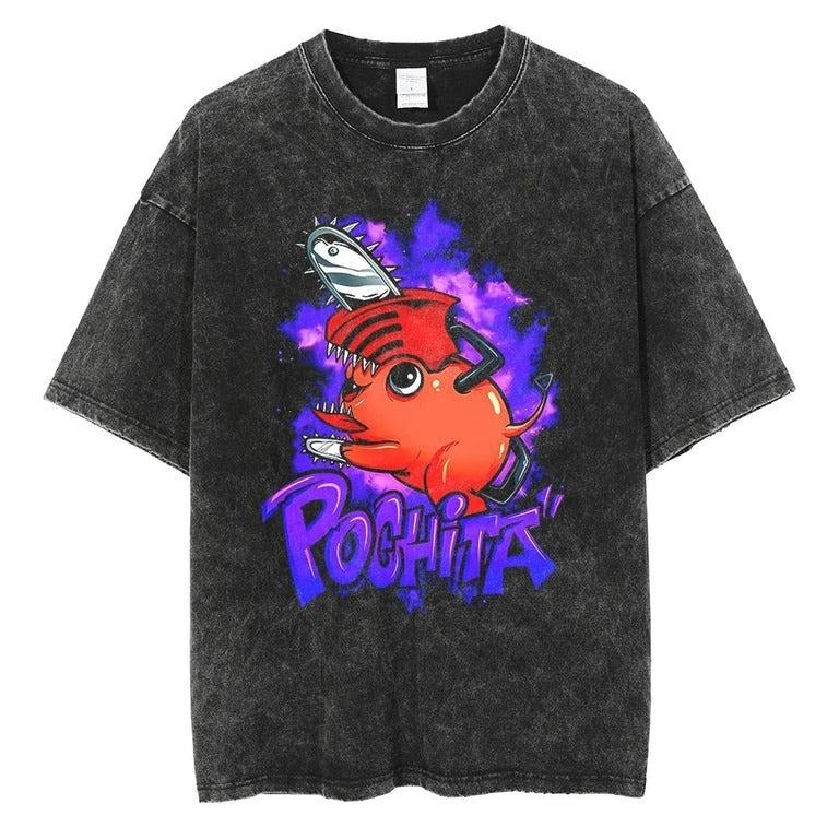 Pochita Vintage T-shirt - Chainsaw Man perfect shirt for fan Hoodie, Sweatshirt | UrbanDripWear.com