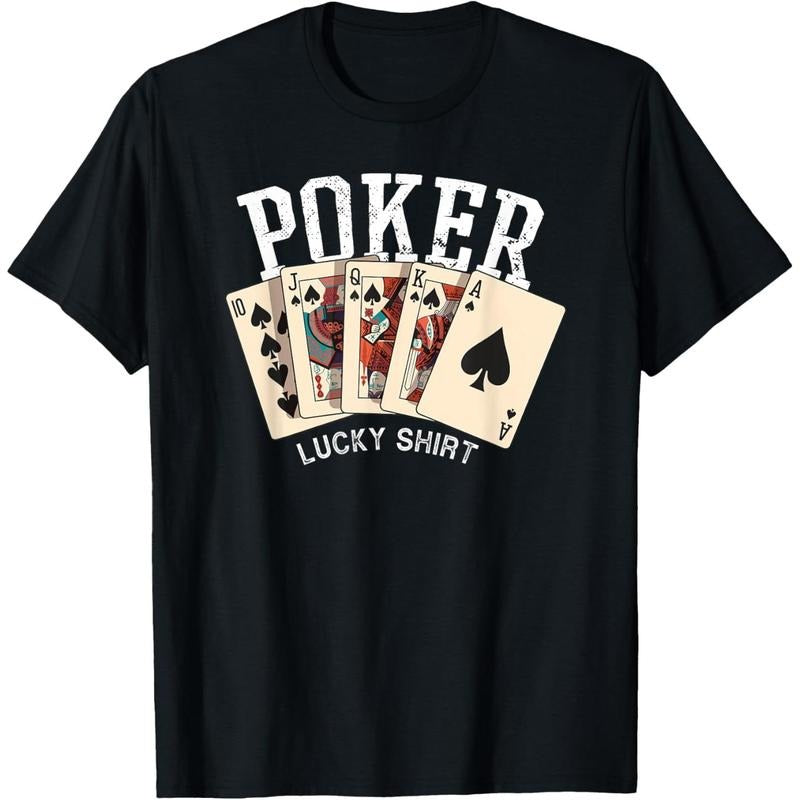 Poker Lucky Shirt Poker Player Gambling Funny Poker T-Shirt made in usa Hoodie, Sweatshirt | UrbanDripWear.com